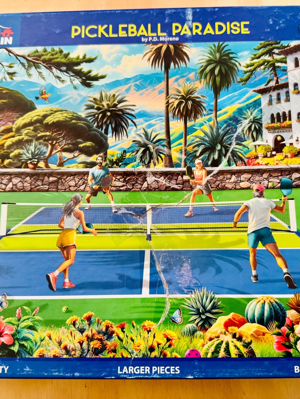 White Mountain Pickleball 1,000 piece puzzle, White Mountain Puzzle, Puzzle